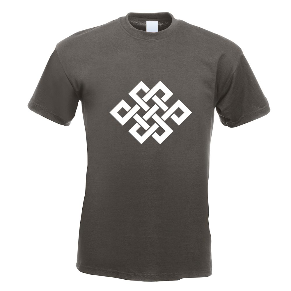 Buddhistischer Knoten T-Shirt Motiv bedruckt Funshirt Design Print - Picture 9 of 19