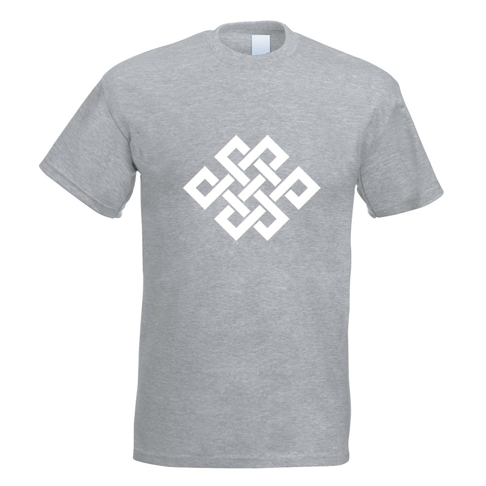 Buddhistischer Knoten T-Shirt Motiv bedruckt Funshirt Design Print - Picture 10 of 19