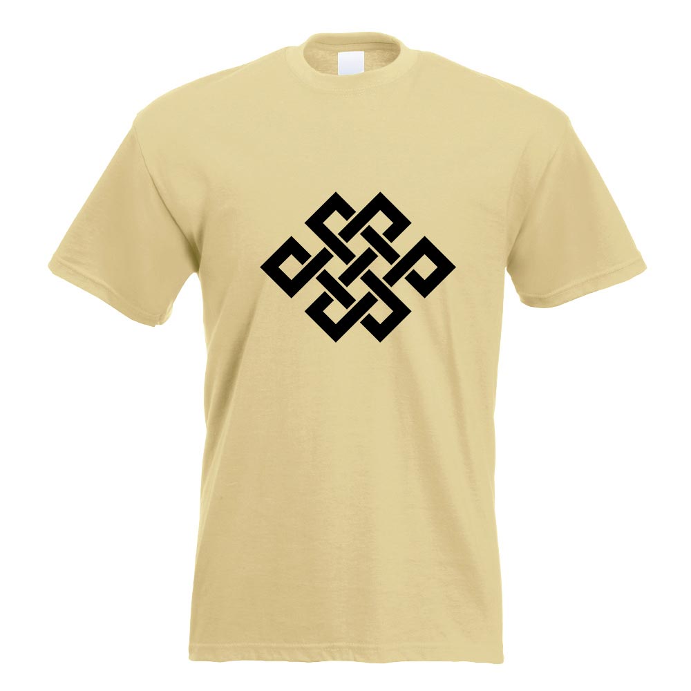 Buddhistischer Knoten T-Shirt Motiv bedruckt Funshirt Design Print - Picture 12 of 19