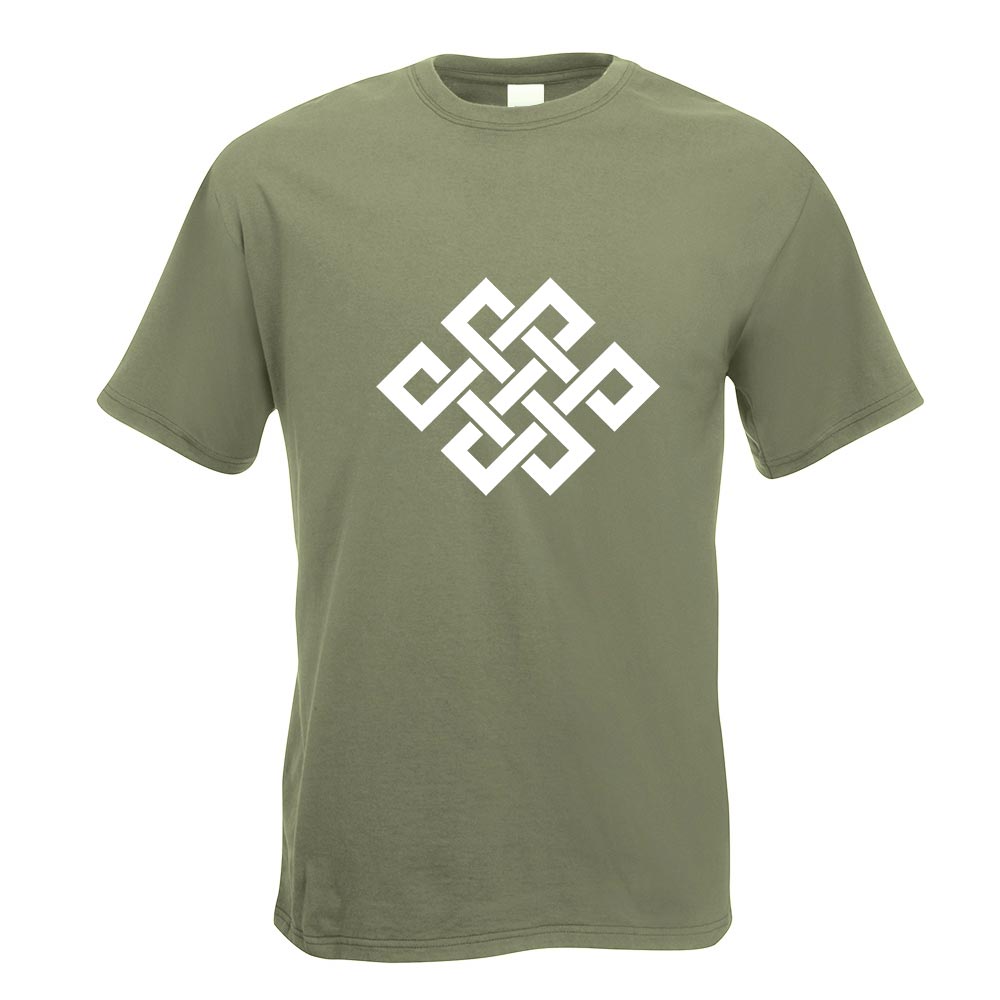 Buddhistischer Knoten T-Shirt Motiv bedruckt Funshirt Design Print - Picture 14 of 19