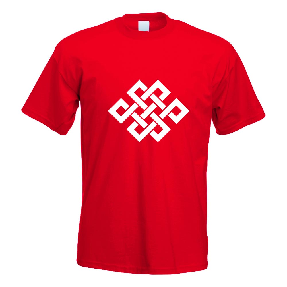 Buddhistischer Knoten T-Shirt Motiv bedruckt Funshirt Design Print - Picture 16 of 19