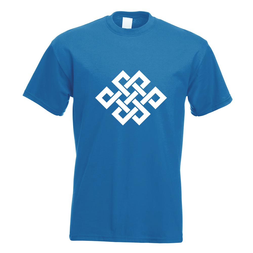 Buddhistischer Knoten T-Shirt Motiv bedruckt Funshirt Design Print - Picture 17 of 19