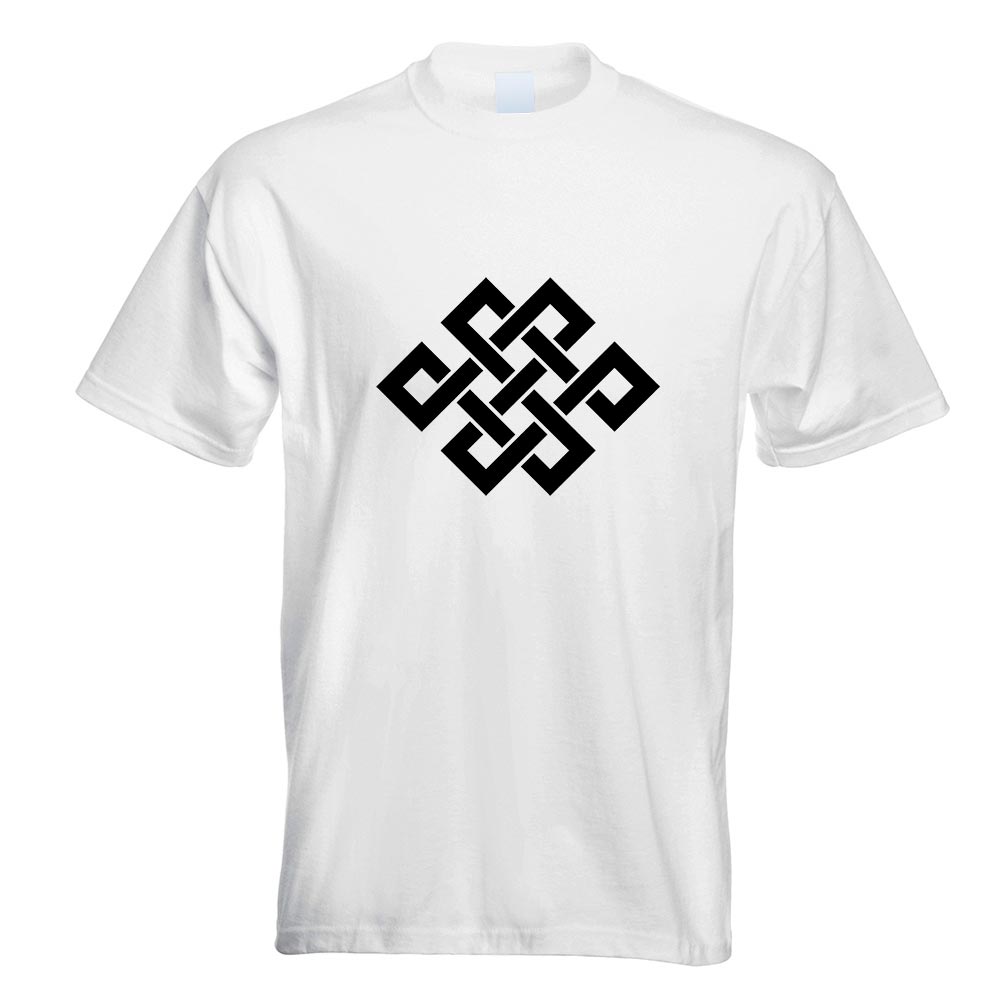 Buddhistischer Knoten T-Shirt Motiv bedruckt Funshirt Design Print - Picture 19 of 19