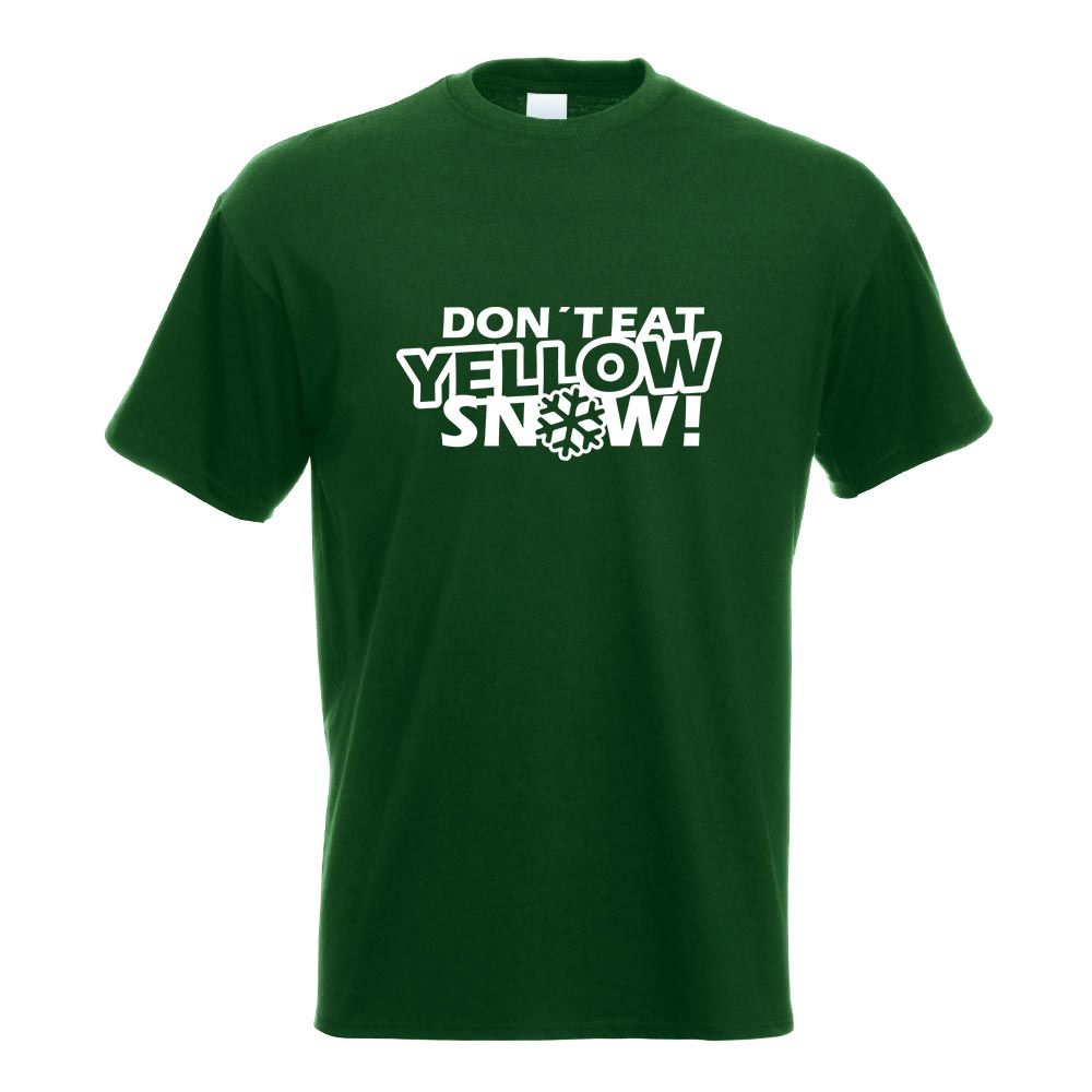 Dont eat yellow Snow T-Shirt Motiv bedruckt Funshirt Design Print - Picture 7 of 19