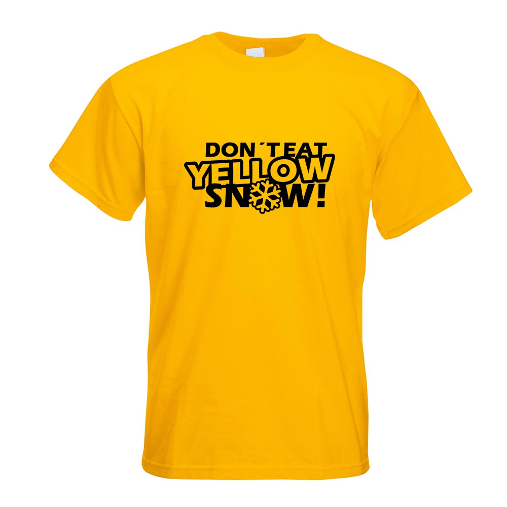 Dont eat yellow Snow T-Shirt Motiv bedruckt Funshirt Design Print - Picture 8 of 19