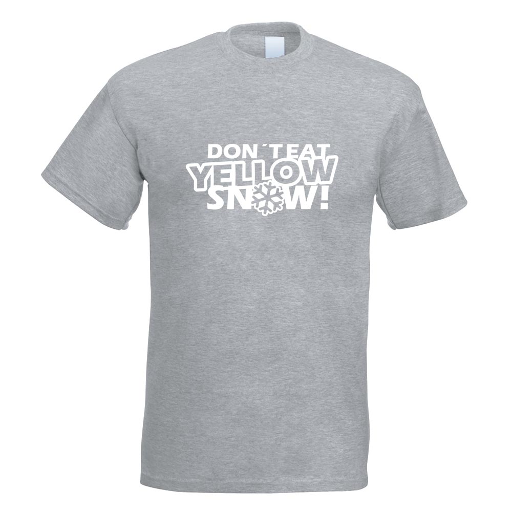 Dont eat yellow Snow T-Shirt Motiv bedruckt Funshirt Design Print - Picture 10 of 19