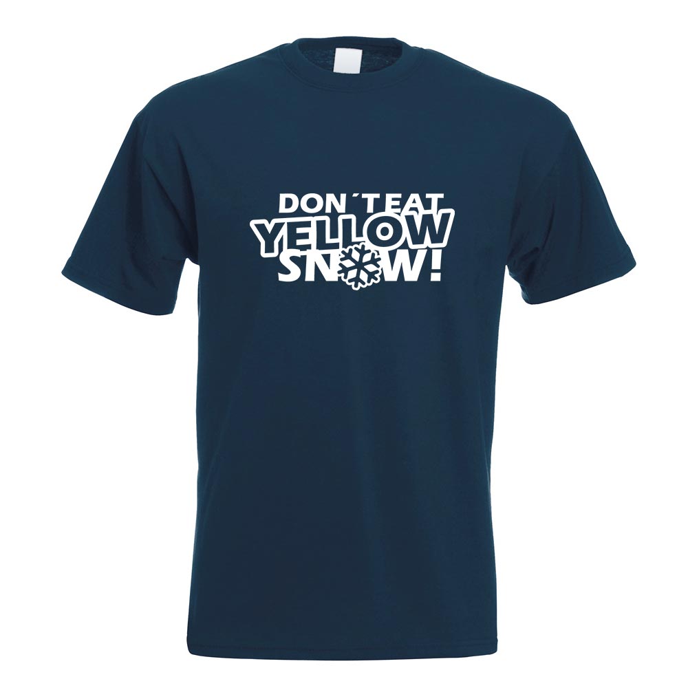 Dont eat yellow Snow T-Shirt Motiv bedruckt Funshirt Design Print - Picture 13 of 19