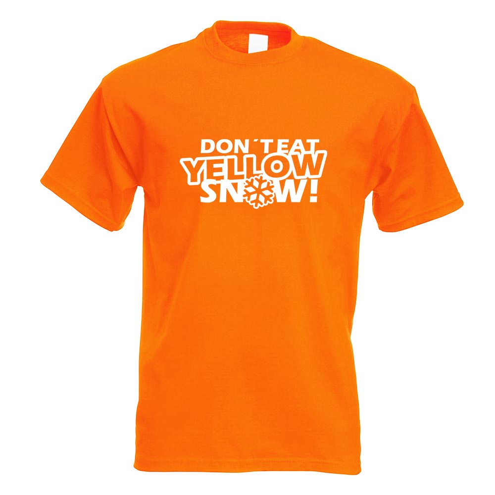 Dont eat yellow Snow T-Shirt Motiv bedruckt Funshirt Design Print - Picture 15 of 19