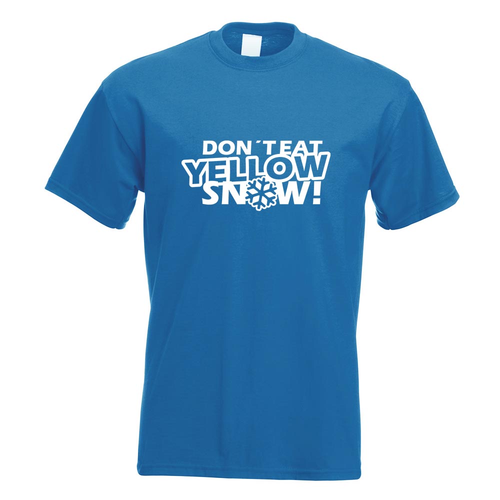 Dont eat yellow Snow T-Shirt Motiv bedruckt Funshirt Design Print - Picture 17 of 19
