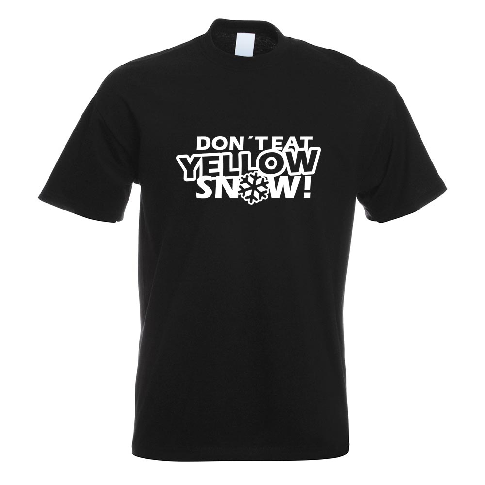 Dont eat yellow Snow T-Shirt Motiv bedruckt Funshirt Design Print - Picture 18 of 19
