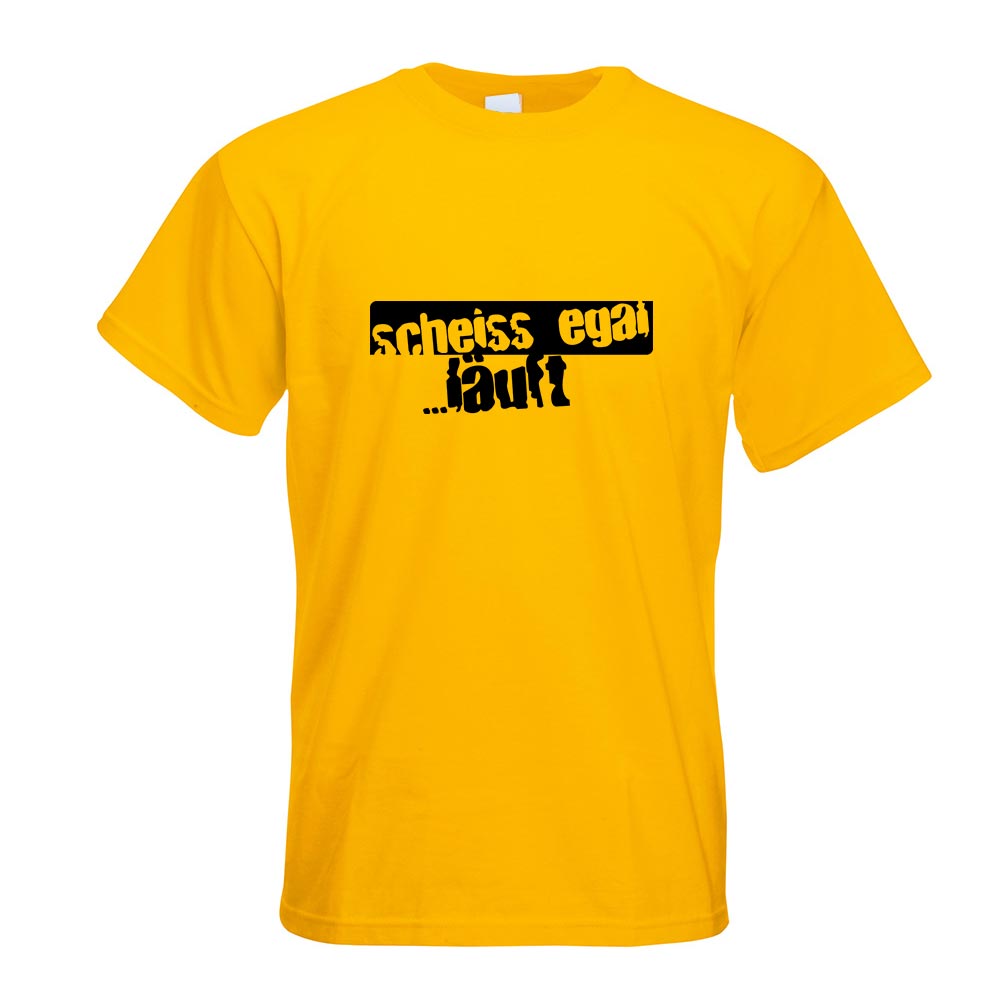 scheiss egal…läuft! Oldschool T-Shirt Motiv bedruckt Funshirt Design Print - Picture 8 of 19