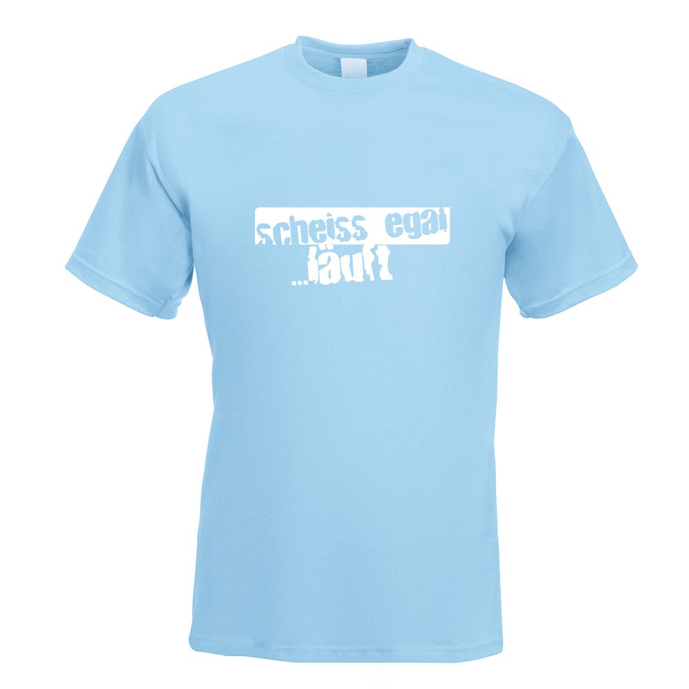 scheiss egal…läuft! Oldschool T-Shirt Motiv bedruckt Funshirt Design Print - Picture 11 of 19