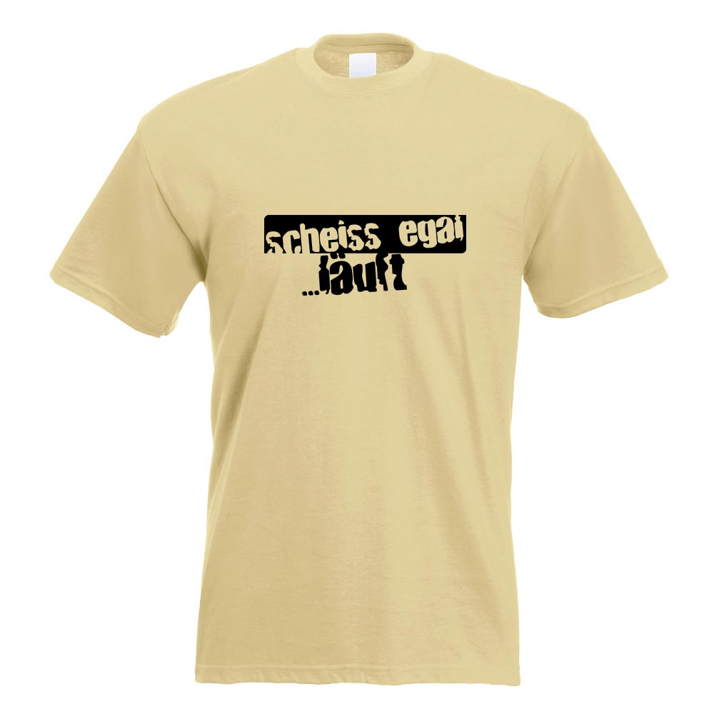 scheiss egal…läuft! Oldschool T-Shirt Motiv bedruckt Funshirt Design Print - Picture 12 of 19
