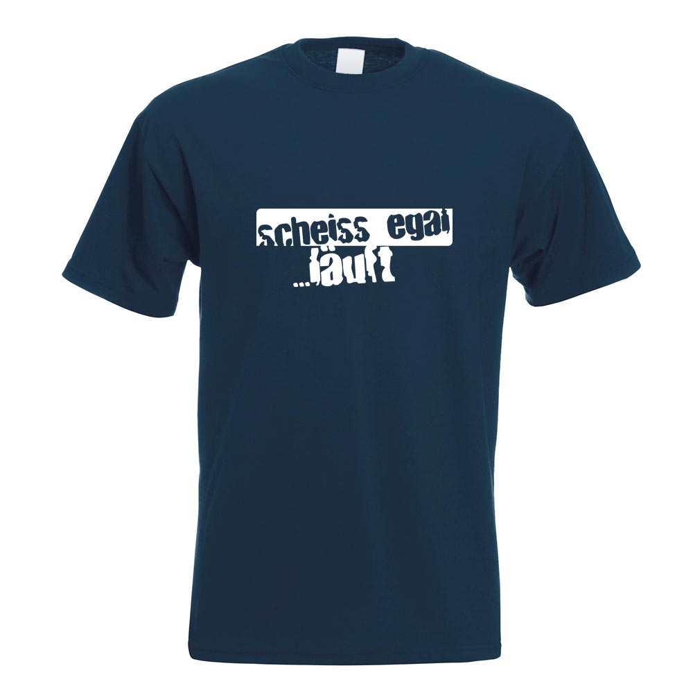 scheiss egal…läuft! Oldschool T-Shirt Motiv bedruckt Funshirt Design Print - Picture 13 of 19