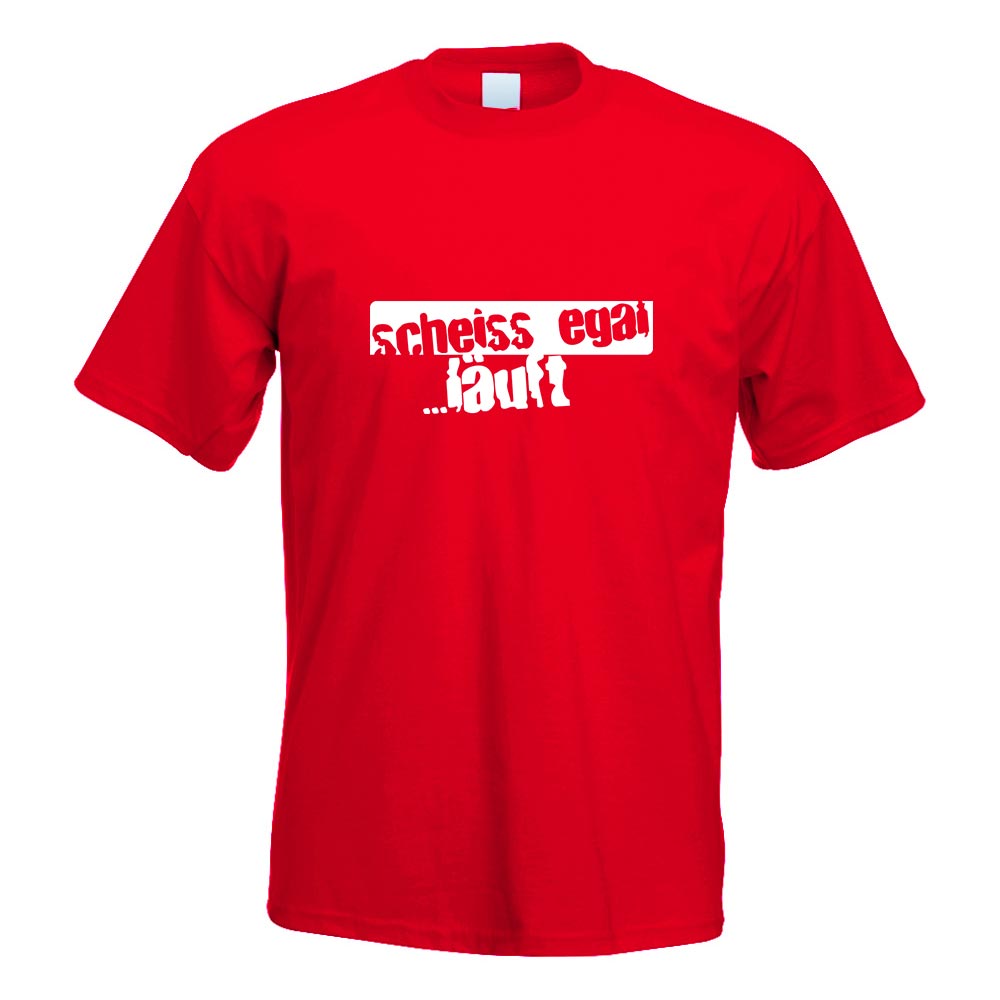 scheiss egal…läuft! Oldschool T-Shirt Motiv bedruckt Funshirt Design Print - Picture 16 of 19