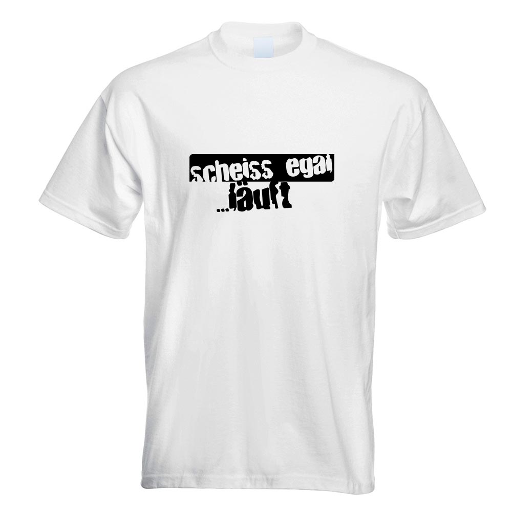 scheiss egal…läuft! Oldschool T-Shirt Motiv bedruckt Funshirt Design Print - Picture 19 of 19