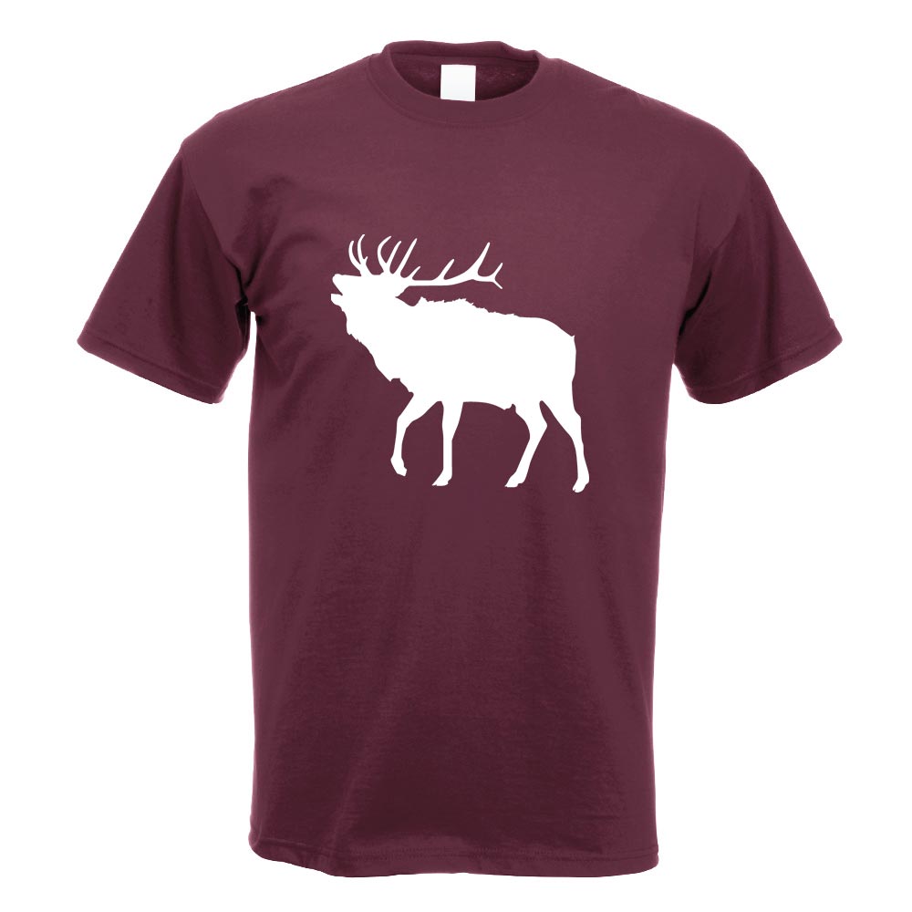 Hirsch Rentier Reh T-Shirt Motiv bedruckt Funshirt Design Print - Picture 12 of 19