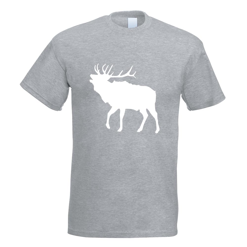 Hirsch Rentier Reh T-Shirt Motiv bedruckt Funshirt Design Print - Picture 16 of 19