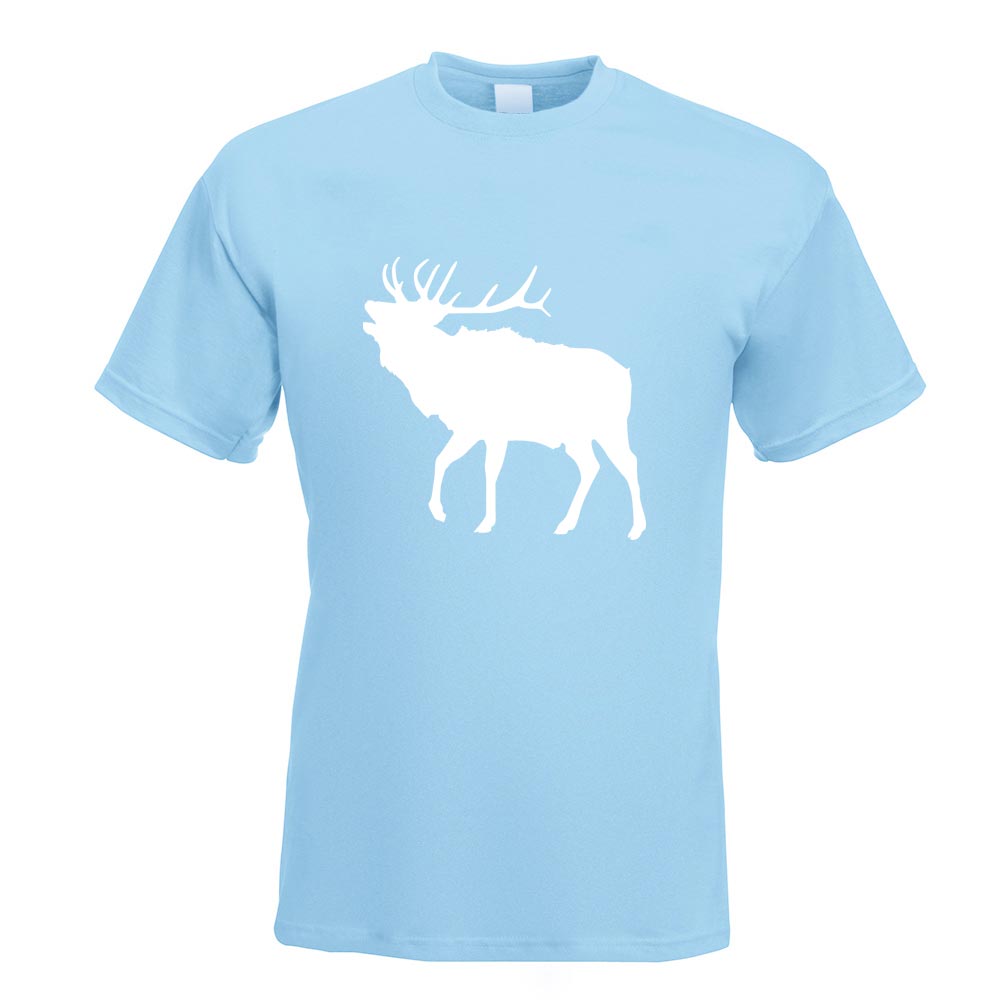 Hirsch Rentier Reh T-Shirt Motiv bedruckt Funshirt Design Print - Picture 6 of 19