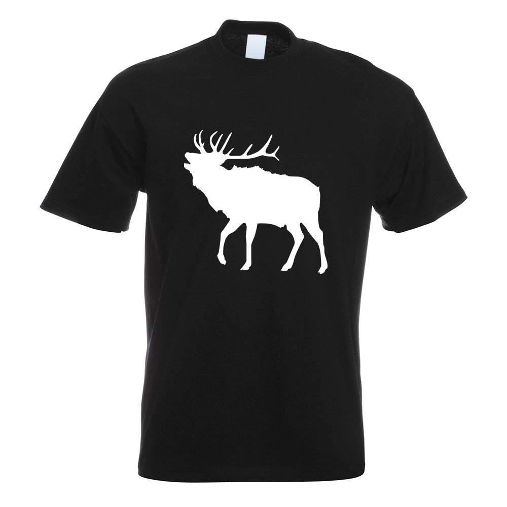 Hirsch Rentier Reh T-Shirt Motiv bedruckt Funshirt Design Print - Picture 10 of 19