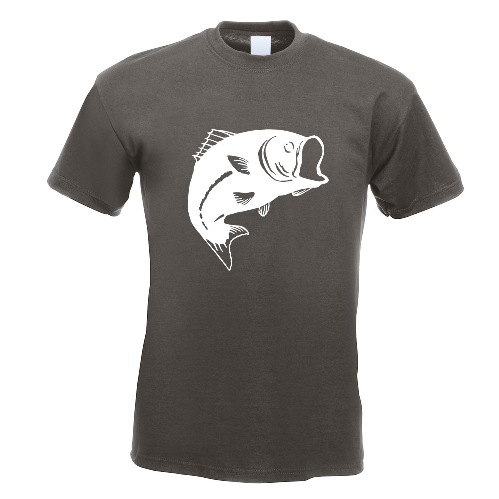Fisch Lachs Karpfen T-Shirt Motiv bedruckt Funshirt Design Print - Picture 9 of 19