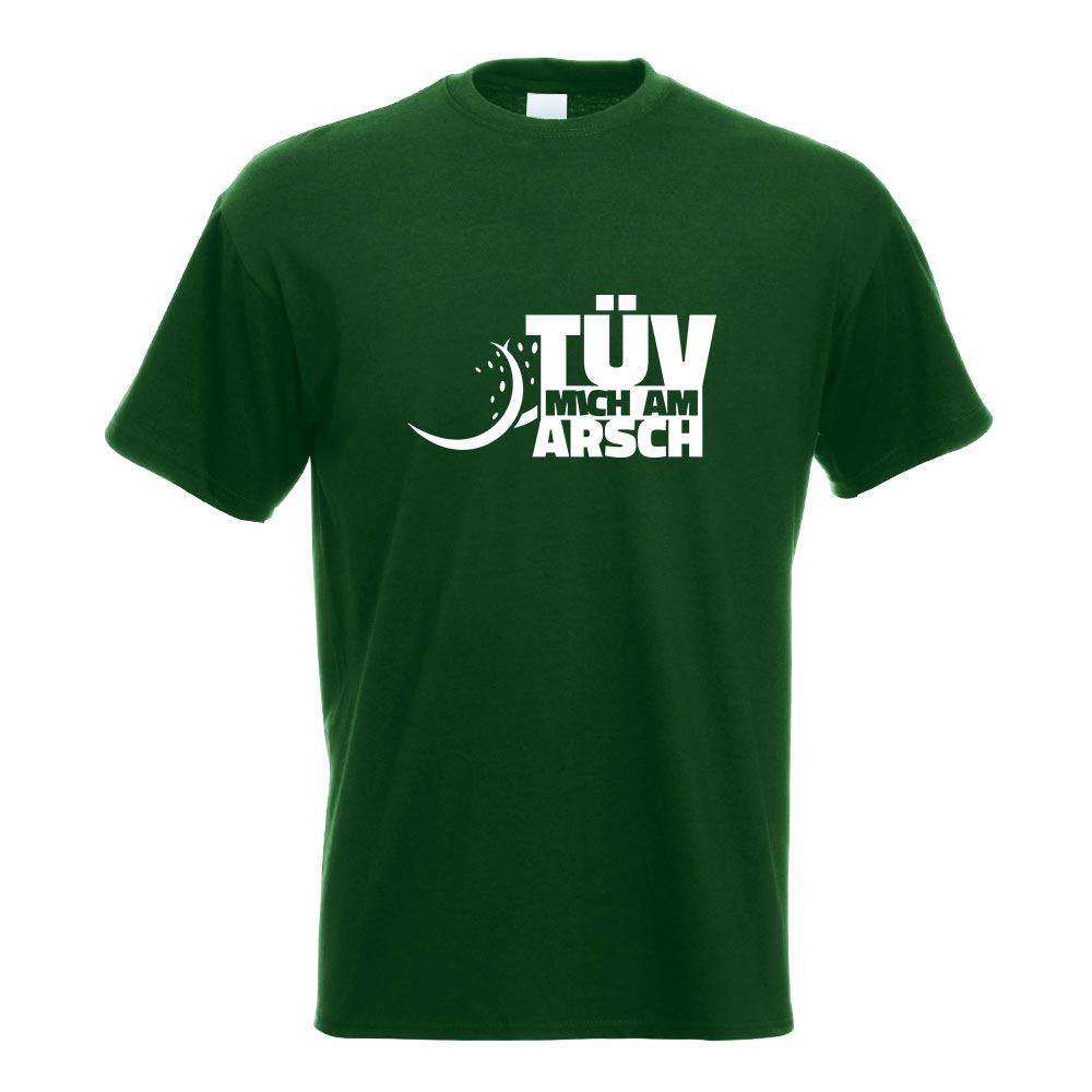 TÜV mich am Arsch - Leck mich! T-Shirt Motiv bedruckt Funshirt Design Print - Picture 7 of 19