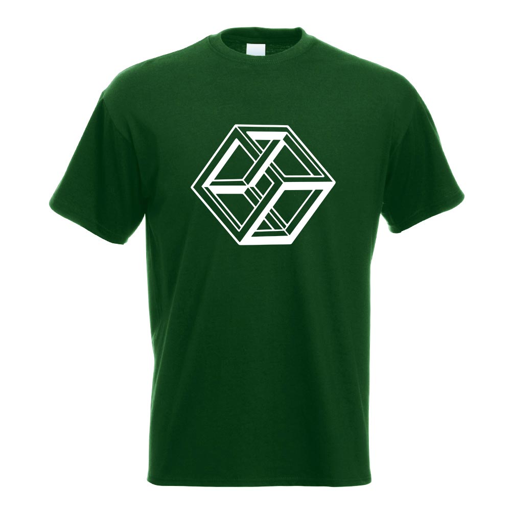 Neckar Würfel - Optische Täuschung T-Shirt Motiv bedruckt Funshirt Design Print - Picture 7 of 19