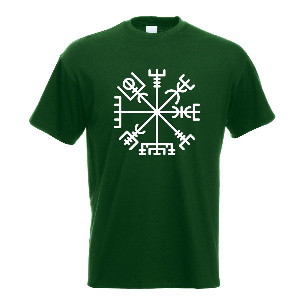 Vegvisir - Runic Compass T-Shirt Motiv bedruckt Funshirt Design Print - Bild 14 von 19
