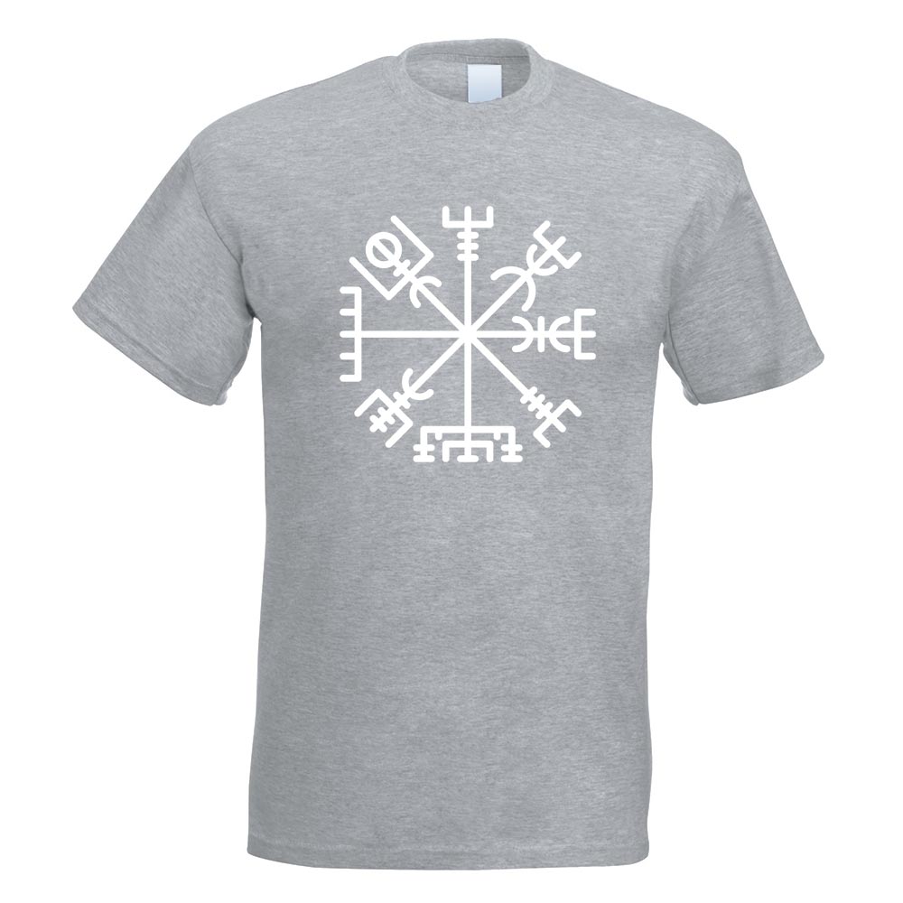 Vegvisir - Runic Compass T-Shirt Motiv bedruckt Funshirt Design Print - Bild 16 von 19