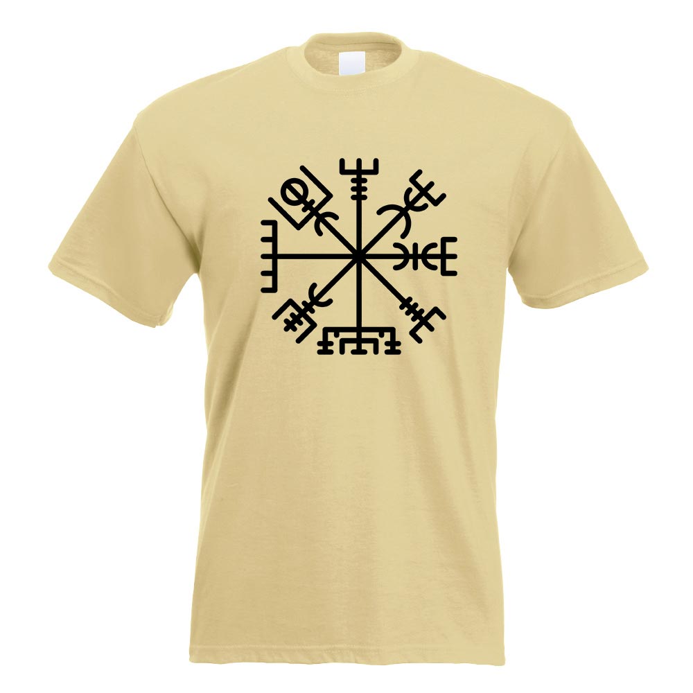 Vegvisir - Runic Compass T-Shirt Motiv bedruckt Funshirt Design Print - Bild 17 von 19