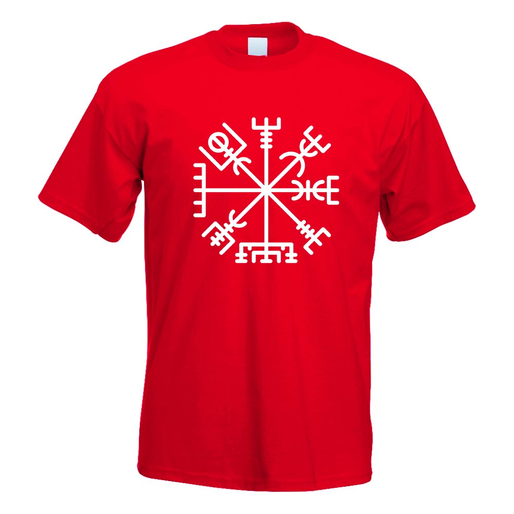 Vegvisir - Runic Compass T-Shirt Motiv bedruckt Funshirt Design Print - Bild 9 von 19