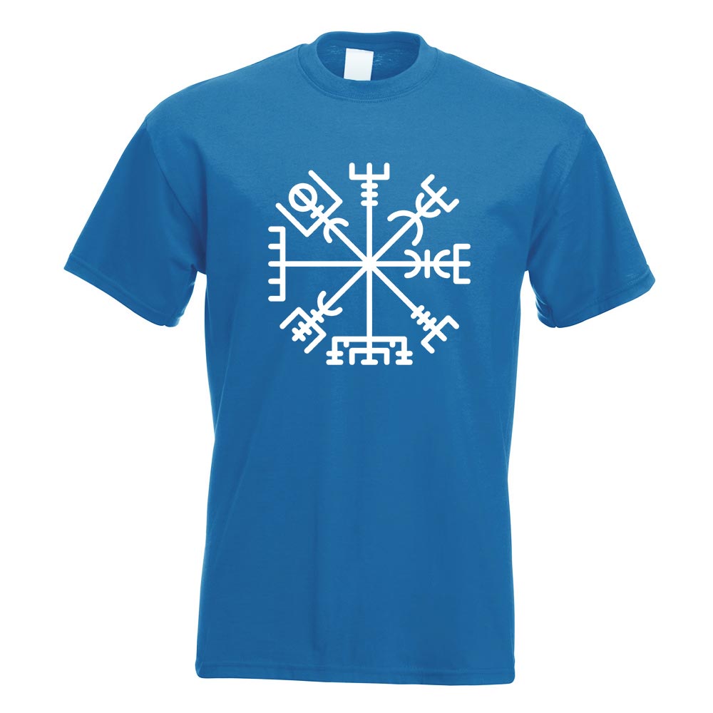 Vegvisir - Runic Compass T-Shirt Motiv bedruckt Funshirt Design Print - Bild 19 von 19
