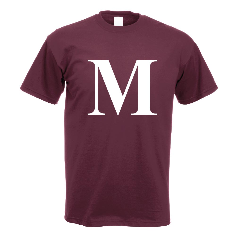 Buchstabe M - Alphabet T-Shirt Motiv bedruckt Funshirt Design Print - Picture 5 of 19