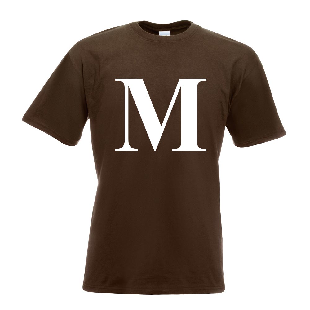 Buchstabe M - Alphabet T-Shirt Motiv bedruckt Funshirt Design Print - Picture 6 of 19