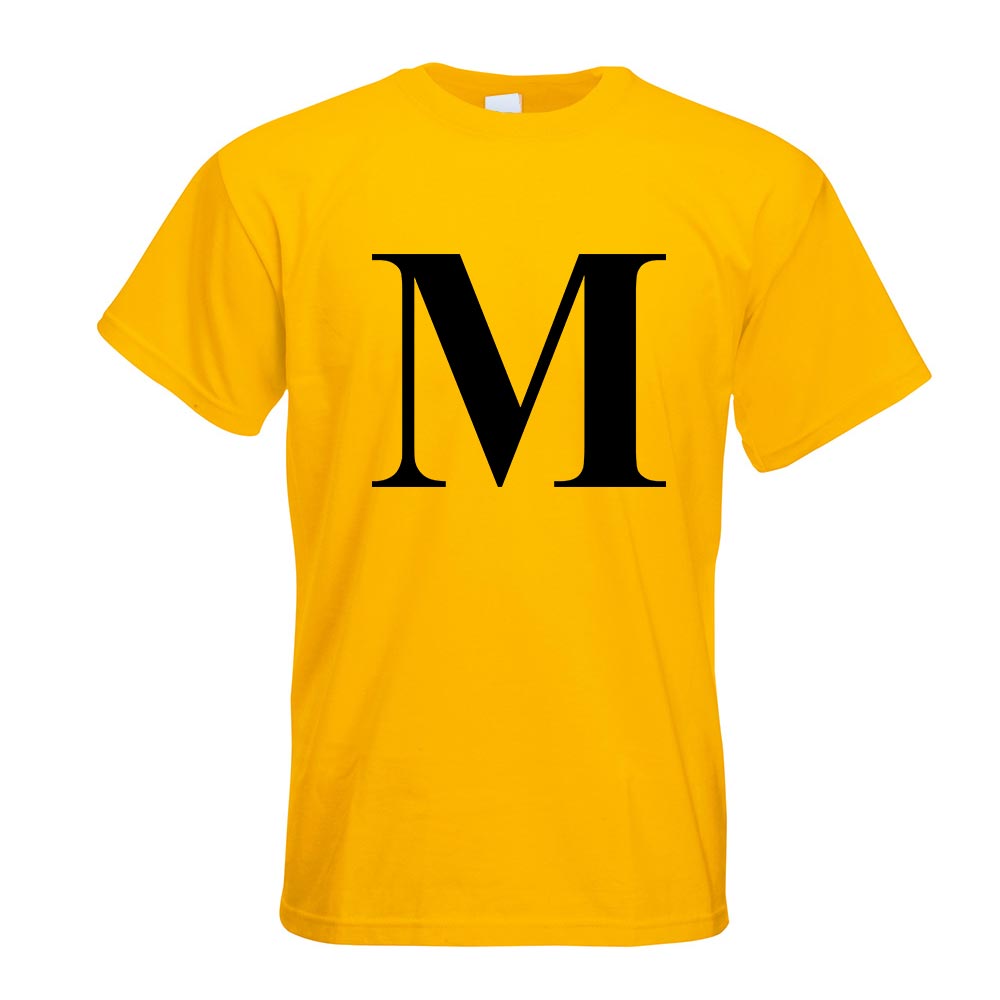 Buchstabe M - Alphabet T-Shirt Motiv bedruckt Funshirt Design Print - Picture 8 of 19