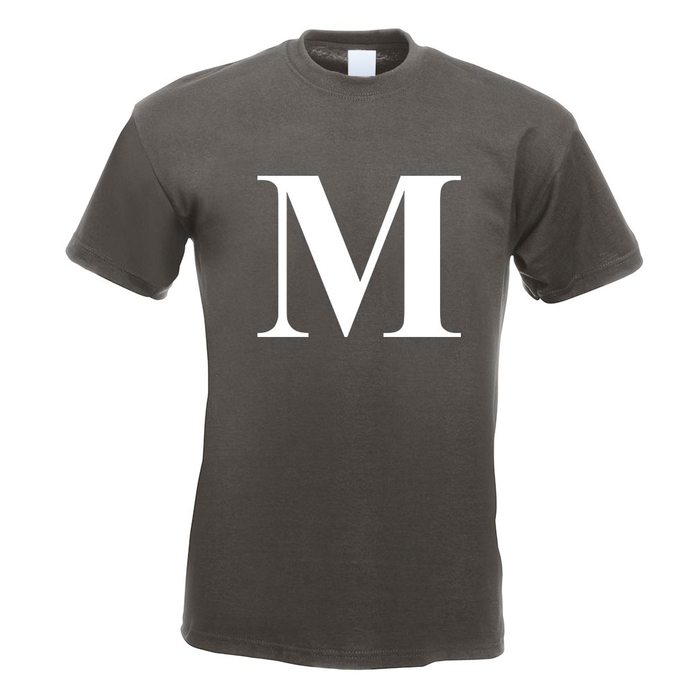 Buchstabe M - Alphabet T-Shirt Motiv bedruckt Funshirt Design Print - Picture 9 of 19