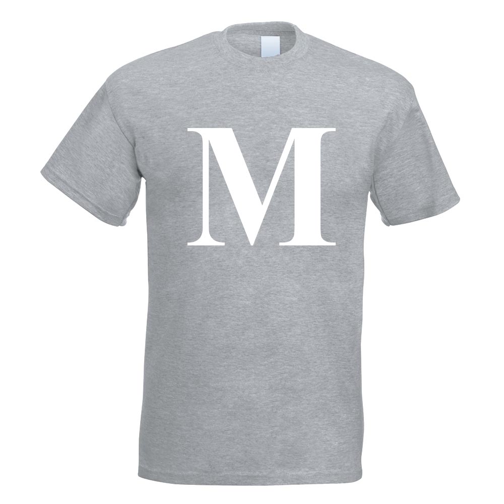 Buchstabe M - Alphabet T-Shirt Motiv bedruckt Funshirt Design Print - Picture 10 of 19