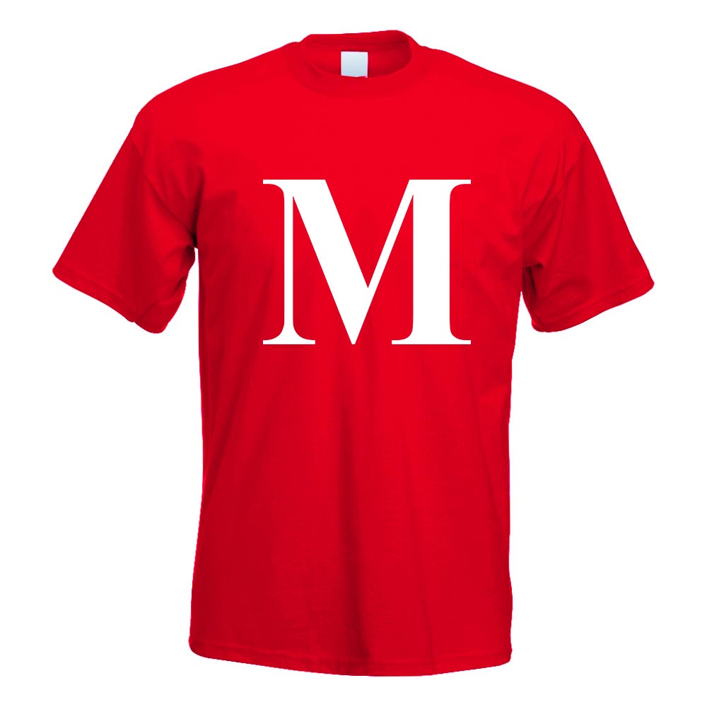 Buchstabe M - Alphabet T-Shirt Motiv bedruckt Funshirt Design Print - Picture 16 of 19