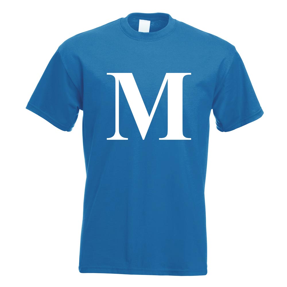 Buchstabe M - Alphabet T-Shirt Motiv bedruckt Funshirt Design Print - Picture 17 of 19