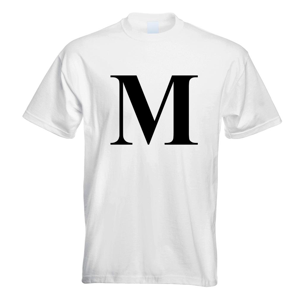 Buchstabe M - Alphabet T-Shirt Motiv bedruckt Funshirt Design Print - Picture 19 of 19