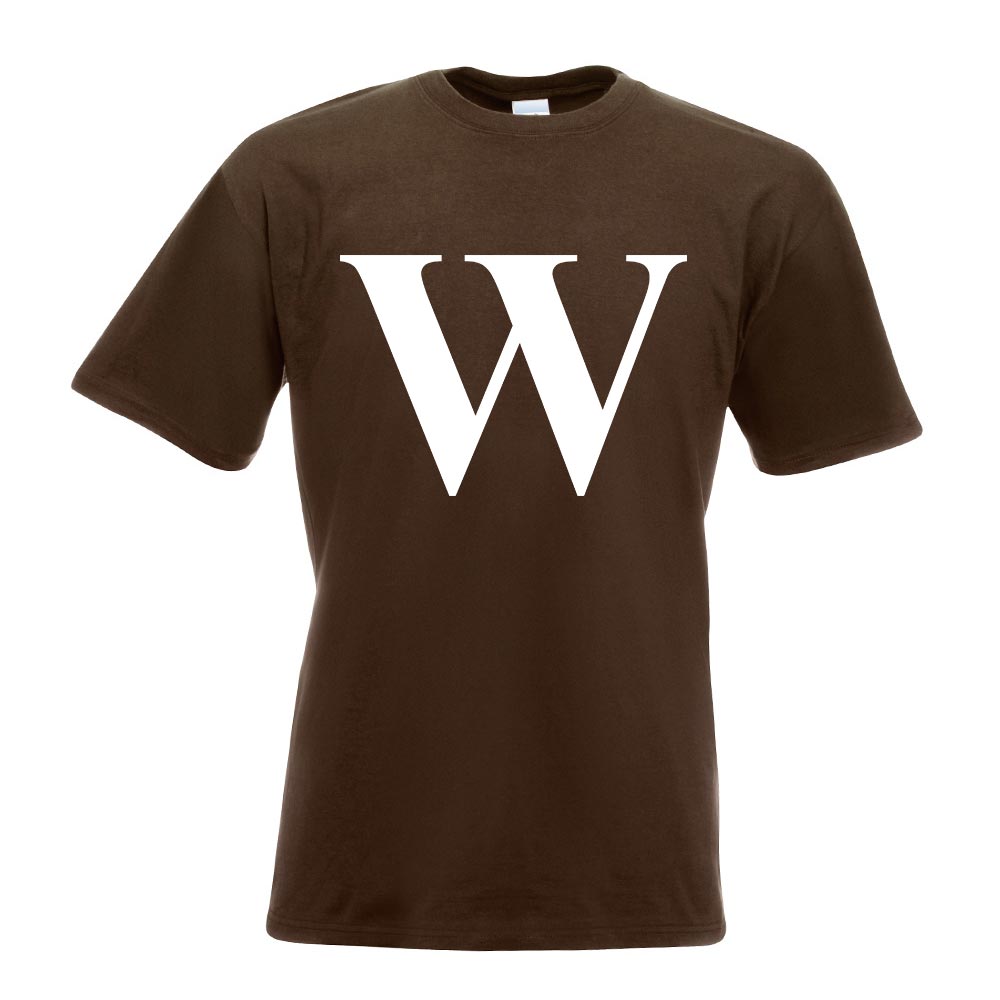 Buchstabe W - Alphabet T-Shirt Motiv bedruckt Funshirt Design Print - Bild 6 von 19