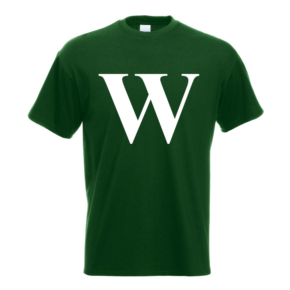 Buchstabe W - Alphabet T-Shirt Motiv bedruckt Funshirt Design Print - Bild 7 von 19