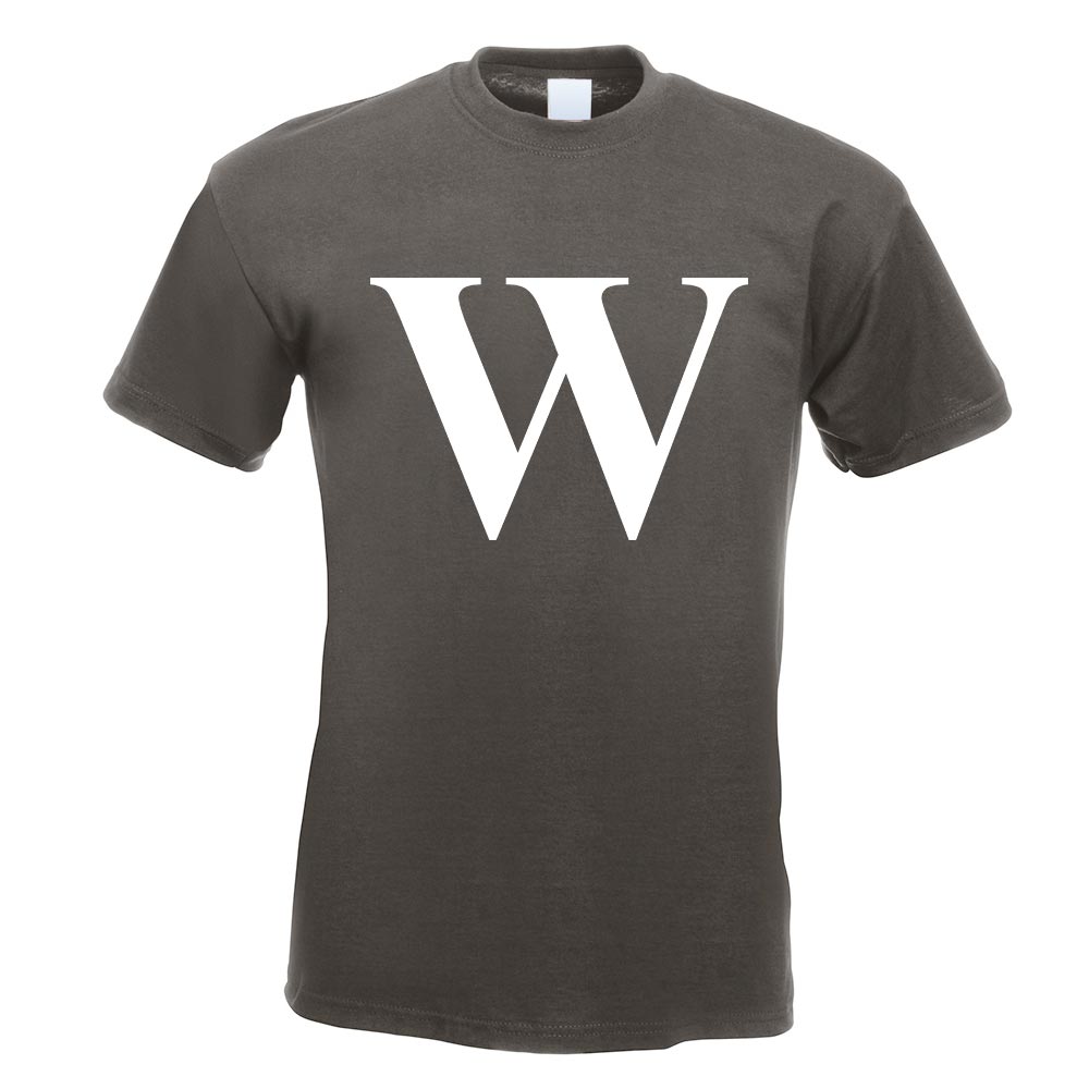 Buchstabe W - Alphabet T-Shirt Motiv bedruckt Funshirt Design Print - Bild 9 von 19