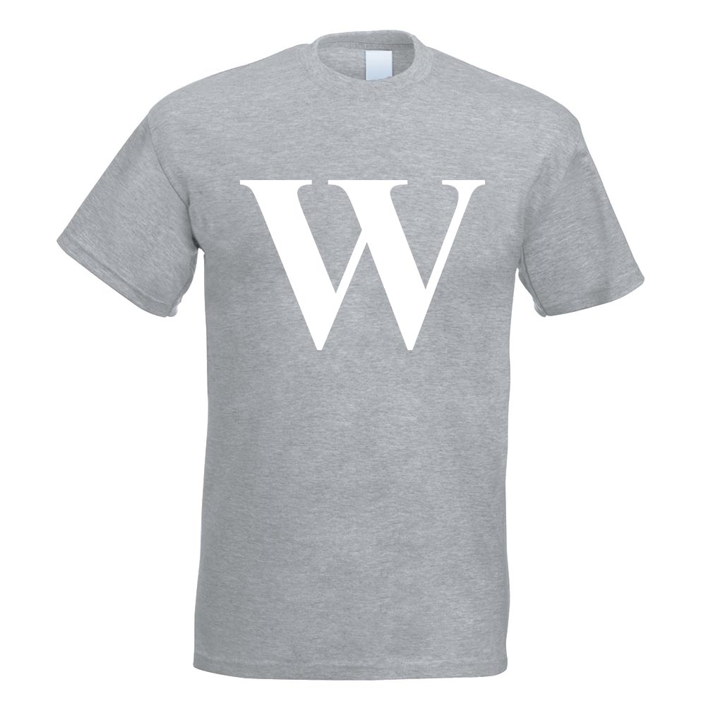 Buchstabe W - Alphabet T-Shirt Motiv bedruckt Funshirt Design Print - Bild 10 von 19