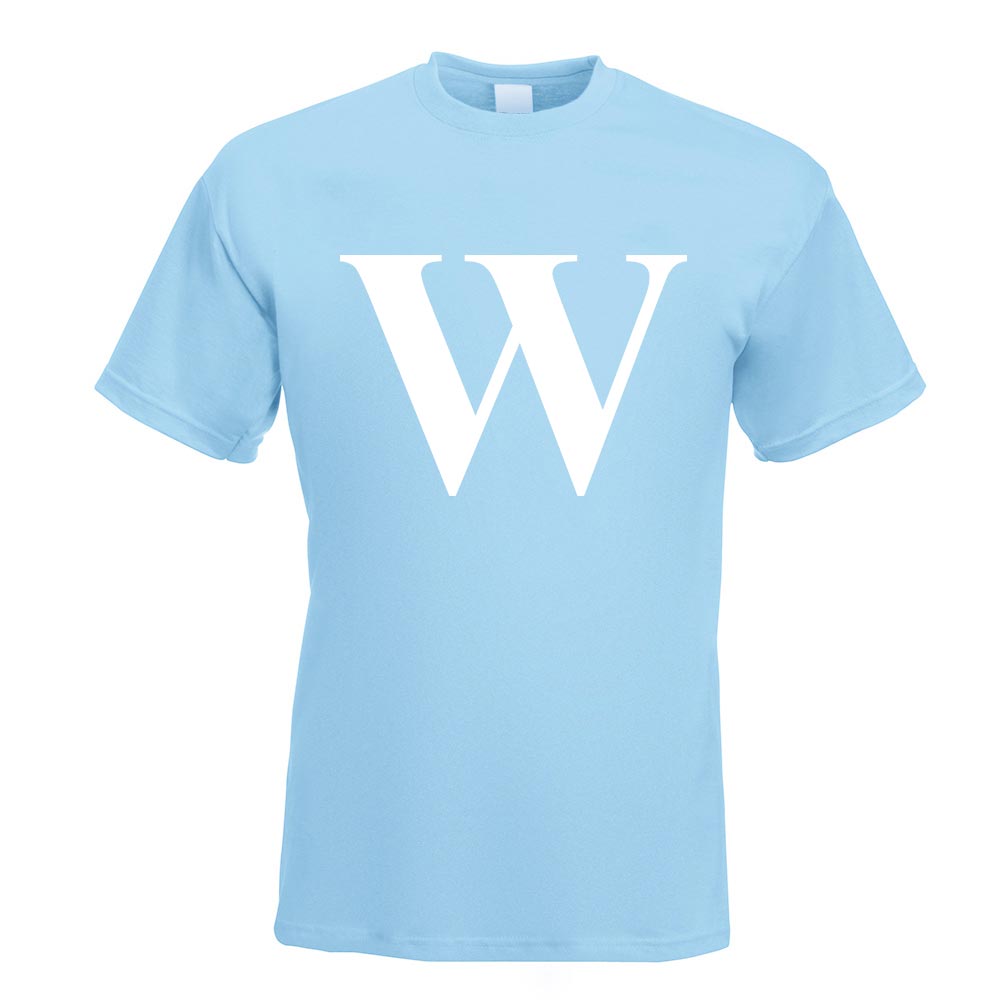 Buchstabe W - Alphabet T-Shirt Motiv bedruckt Funshirt Design Print - Bild 11 von 19