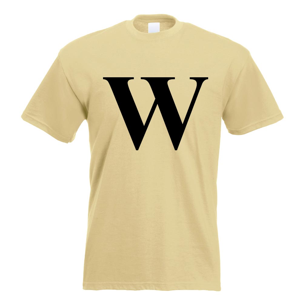 Buchstabe W - Alphabet T-Shirt Motiv bedruckt Funshirt Design Print - Bild 12 von 19