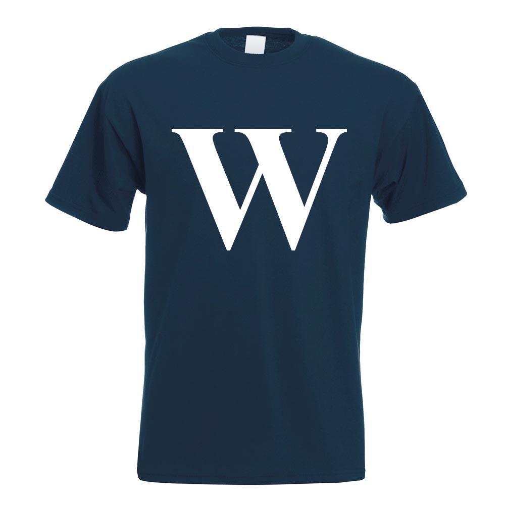 Buchstabe W - Alphabet T-Shirt Motiv bedruckt Funshirt Design Print - Bild 13 von 19