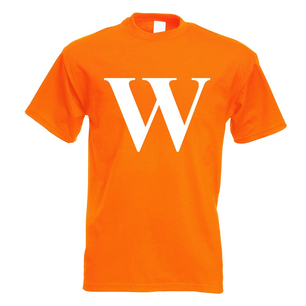Buchstabe W - Alphabet T-Shirt Motiv bedruckt Funshirt Design Print - Bild 15 von 19