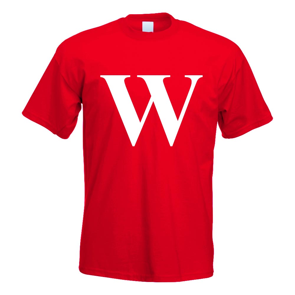 Buchstabe W - Alphabet T-Shirt Motiv bedruckt Funshirt Design Print - Bild 16 von 19