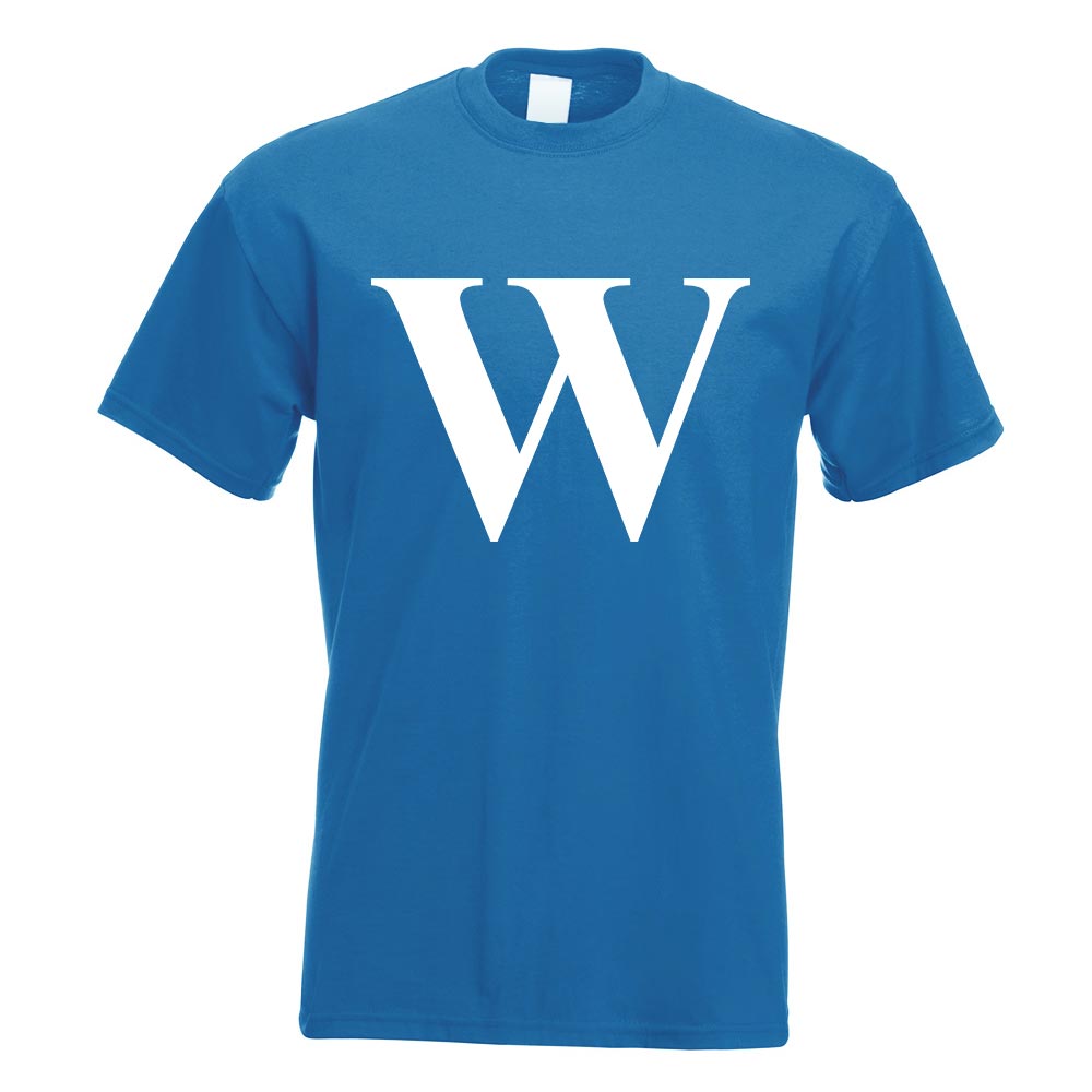Buchstabe W - Alphabet T-Shirt Motiv bedruckt Funshirt Design Print - Bild 17 von 19
